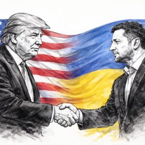 TRUMP A ZELENSKYJ PODÁNÍ RUKY