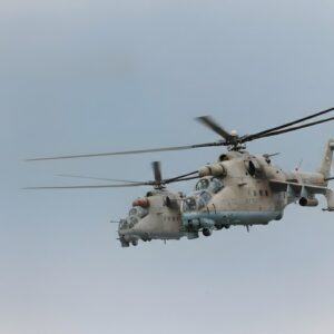 DVA VRTULNÍKY Mi-24 ARMÁDY ČR