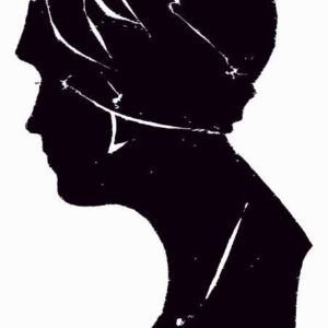 SILUETA ŽENSKÉ HLAVY