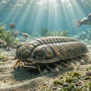 TRILOBIT NA DNĚ OCEÁNU